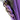Purple Chanel Mini Lambskin Triple Chain Full Flap Shoulder Bag - Designer Revival