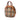 Beige Burberry Medium Haymarket Check Coated Canvas Orchard Bowling Bag Satchel