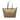 Beige Fendi Zucchino Canvas Tote
