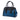 Blue Prada Bicolor Saffiano Trimmed City Calf Double Zip Satchel