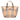 Brown Burberry Haymarket Check Canvas Handbag