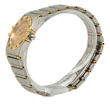 Silver OMEGA Quartz Stainless Steel Constellation Watch - Designer Revival