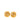 Gold Chanel CC Gold Plated Round Clip On Earrings