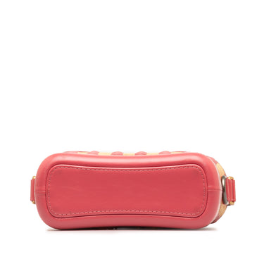 Pink Chanel Small Rattan Gabrielle Crossbody - Designer Revival