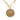 Gold Chanel CC Gold Plated Crest Medallion Pendant Necklace