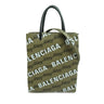 Brown Balenciaga BB Monogram Logo Shopping Tote Satchel - Designer Revival