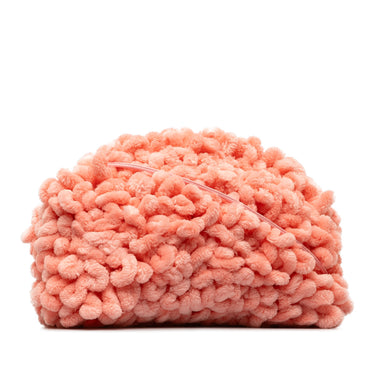 Pink Bottega Veneta Mini Chenille Pouch Crossbody Bag - Designer Revival