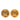 Gold Chanel CC Gold Plated Round Clip On Earrings