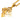 Gold Chanel Gold Plated CC Clover Pendant Necklace - Designer Revival