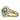 Gold Dior Gold Plated Resin Faux Pearl Strass CD Logo Ring