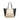 Beige & Black Louis Vuitton LockMe Cabas Tote Bag