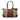 Brown Gucci GG Canvas Web Satchel