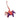Purple Hermès Milo Lambskin and Swift Grigri Rodeo Pegase Bag Charm PM Key Chain