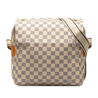 Beige Louis Vuitton Damier Azur Naviglio Crossbody Bag