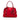 Red Prada Saffiano Trimmed Tessuto Dome Satchel - Designer Revival
