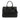 Black Prada Medium Saffiano Lux Galleria Double Zip Satchel - Designer Revival