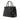 Black Prada Medium Saffiano Lux Galleria Double Zip Satchel - Designer Revival