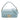 Blue Fendi Zucca Embossed Leather Baguette Satchel
