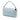 Blue Fendi Zucca Embossed Leather Baguette Satchel
