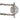 Silver Hermès Sterling Silver Golf Ball Key Chain