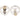 Silver Chanel CC Brass Turnlock Round Clip On Earrings