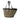 Beige Saint Laurent Medium Raffia Panier Basket Shopper Tote