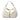 White Bottega Veneta Large Washed Cervo Deerskin Hobo