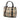 Beige Burberry Large Haymarket Check Coated Canvas Northfield Satchel