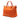 Orange Prada Saffiano Trimmed Tessuto Satchel