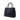 Black Prada Medium Saffiano Cuir Double Satchel