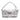 Silver Fendi Large Zucca Embossed Baguette Satchel