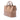 Brown Burberry Large Bonded Leather Saddle Handle Bag Satchel