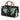 Black Gucci Medium Canvas Flora Knight Bamboo Shopper Satchel