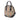 Beige Burberry Medium Haymarket Check Coated Canvas Orchard Bowling Bag Satchel