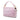 Pink Fendi Zucca Embossed Velvet Baguette Satchel