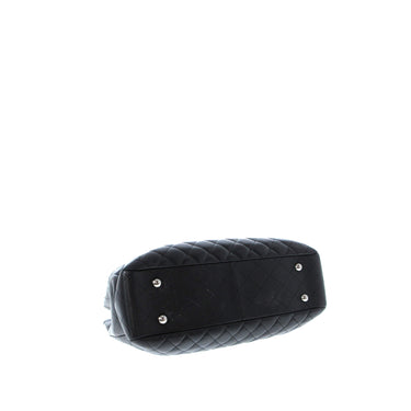Black Chanel Quilted Lambskin Front Flap Pocket Tote - Designer Revival