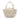 White Bottega Veneta Mini Calfskin Maxi Intrecciato Arco Satchel - Designer Revival