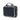 Black Chanel Small Caviar Striped CC Filigree Vanity Case Satchel