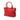 Red Gucci Dollar Calfskin GG Charm Satchel