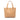 Beige Chanel Small CC Calfskin Wild Stitch Tote