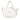 White Prada Vitello Daino Front Pocket Tote Satchel - Designer Revival