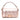 Pink Fendi Zucca Embossed Metallic Leather Baguette Satchel