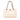 White Chanel CC Quilted Caviar Bekko Chain Tote