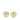 White Chanel CC Resin and Gold Plated Round Clip on Earrings