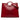 Red Fendi Medium Perforated Leather Runaway Tote Satchel