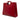 Red Fendi Medium Perforated Leather Runaway Tote Satchel