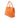 Orange Prada Medium Soft Calf Galleria Double Zip Tote Satchel