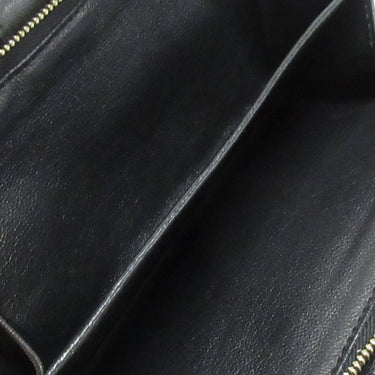 Black Bottega Veneta Intrecciato Leather Long Wallet