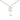 Silver Chanel CC Brass Resin Teardrop Pendant Necklace