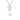 Silver Chanel CC Brass Resin Teardrop Pendant Necklace